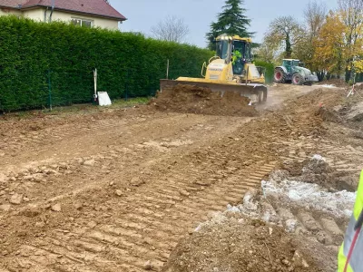 Travaux d'aménagement en cours